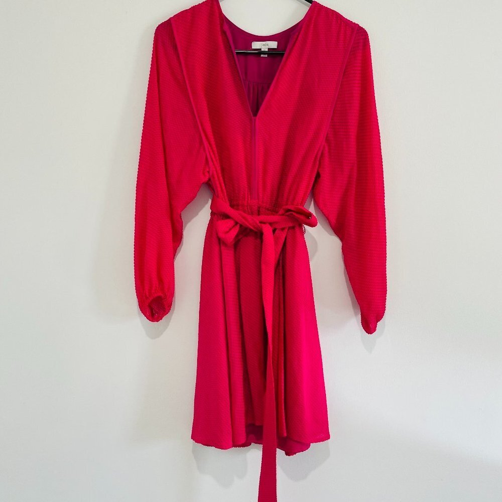 Joie Women's Long Sleeve Pink Tie around Dress Size XS